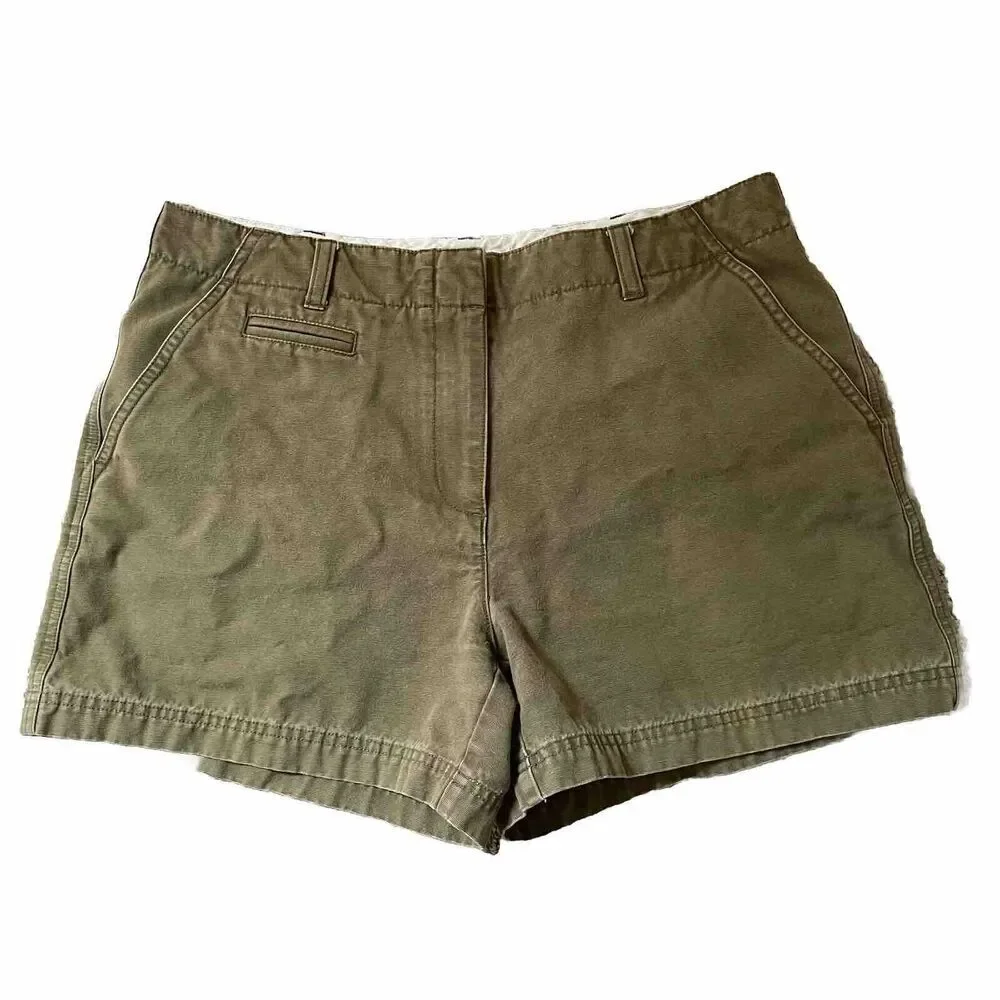 Isaac Mizrahi‎ Shorts SIZE 8 Green chino Canvas Target Pockets High Rise